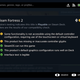 A pop up menu details Team Fortress 2's performance compatibility on the Steam Deck.